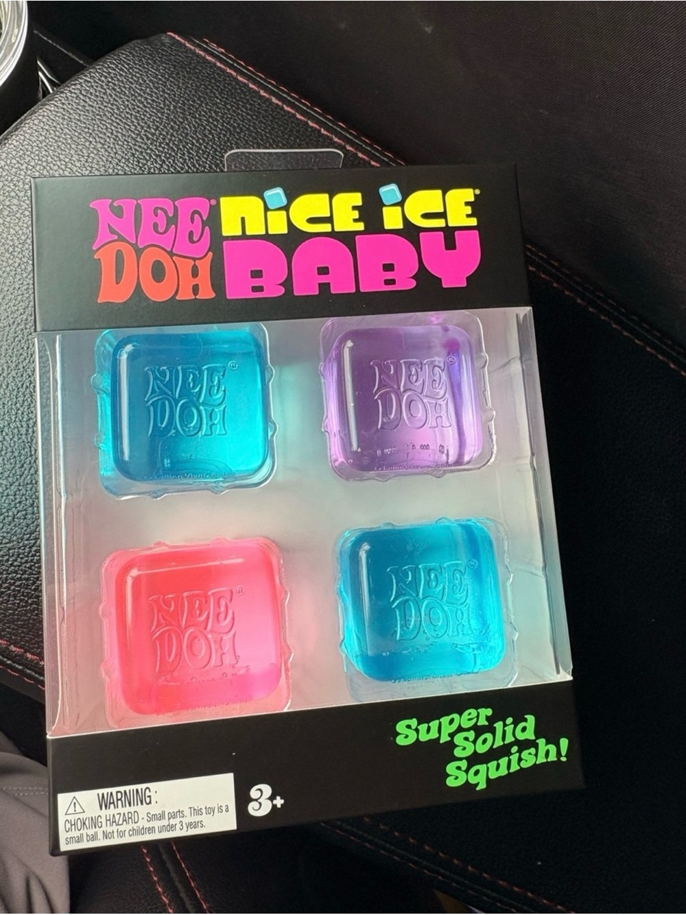 Nee Doh Nice Ice Baby Kids Squishy Set - Pink, Blue, Purple